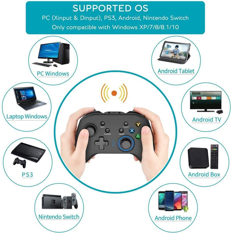 Gaming Wireless Controller Joystick Gamepad For PS3 PC Laptop Android TV Box