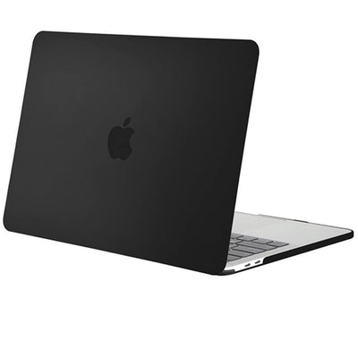 Black Rubberized Plastic Case+Keyboard Cover+HD Film for MacBook Pro 15.4" A1990