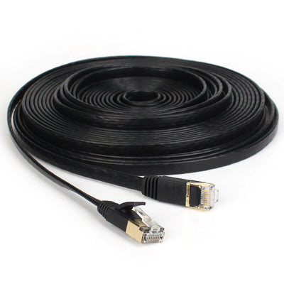 Cat 7 Gigabit Ethernet Cable Cord Flat Design 10Gbps for 600Mhz/s STP for PC PS4