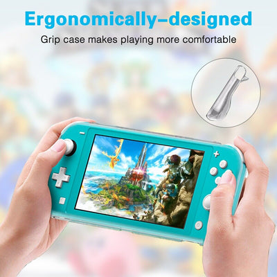 For Nintendo Switch Lite 2019 Soft TPU Case Anti-Scratch Protective Cover+Glass