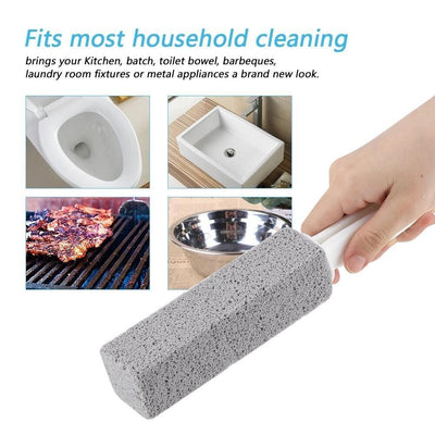 2pcs Water Toilet Bowl Natural Pumice Stone Cleaner Brush Wand Cleaning Brushes