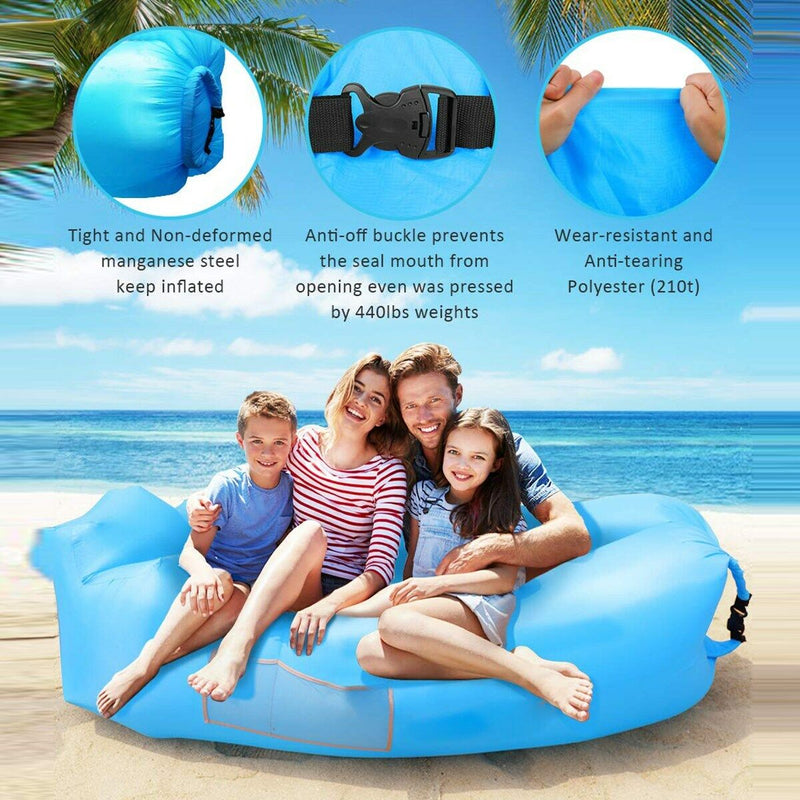 Inflatable Lounger Air Sofa Hammock-Portable,Water Proof & Anti-Air Leaking CA