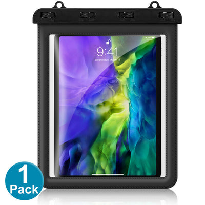 Universal IPX8 Certified Waterproof Tablet Case w/Lanyard for Tablets up to 11in