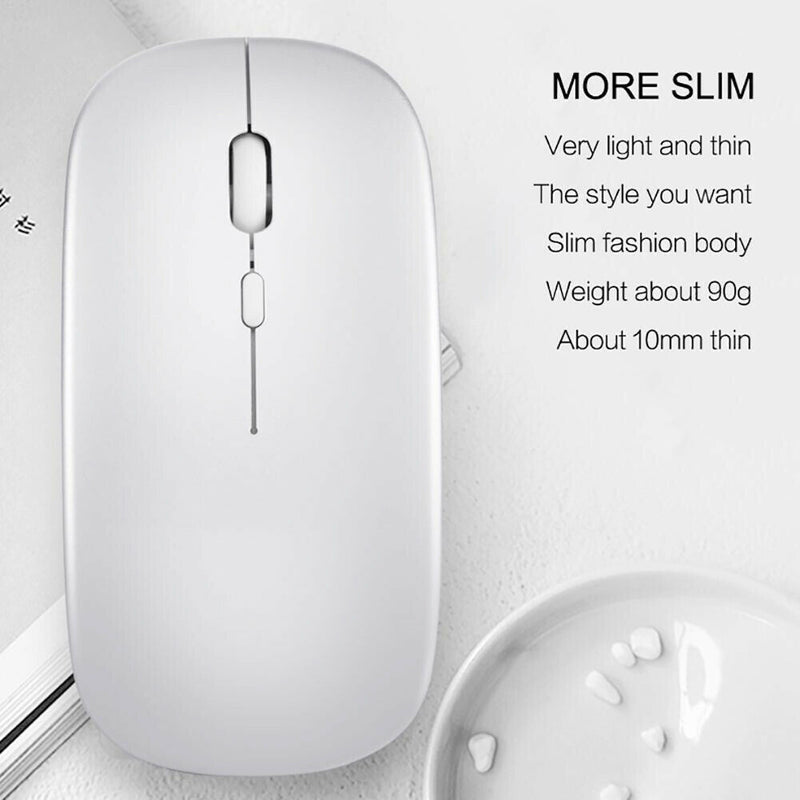 Rechargeable Bluetooth Wireless Mouse, Dual Mode(Bluetooth 5.0 & 2.4G Wireless)