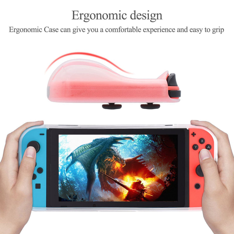 For Nintendo Switch Lite 2019 Soft TPU Case Anti-Scratch Protective Cover+Glass