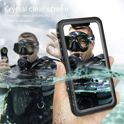 Full Body IP68 Waterproof Case w/Built in Screen Protector for iPhone 13/13 Pro