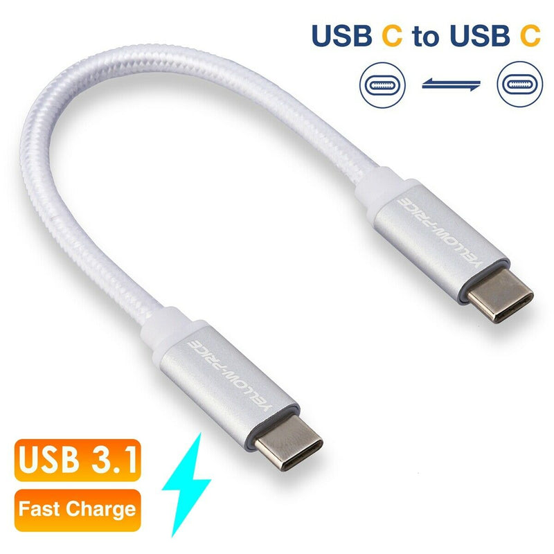 USB C to USB C 60W Charging & Sync Cable for Galaxy S20+, Note10, iPad Pro 2020