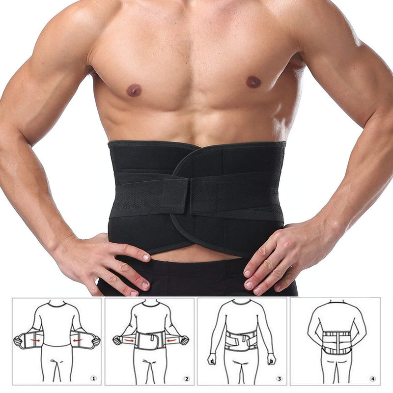 Ergonomic Lower Back Lumbar Support Belt for Pain Relief & Injury Prevention