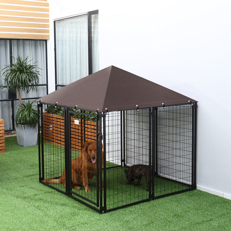 Steel Exercise Pen for Dogs W/ Water-resistant Cover for Small Medium Dogs 842525142816