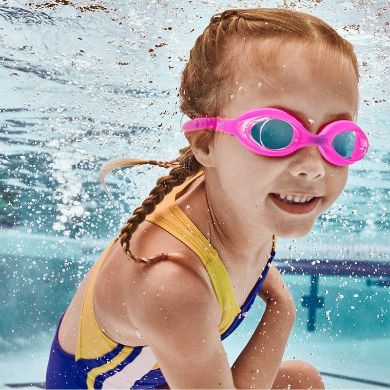 Soft Silicone Frame Swimming Goggles No Leaking Anti Fog for Boy Girl(Age 6-14)