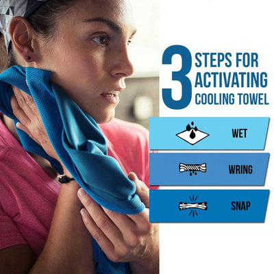 Cool Touch Ice Towel - Cools Instantly When Wet 1/2/3/5/10 Packs Lot