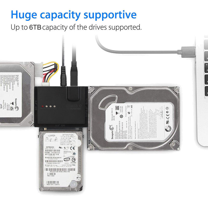 SATA/IDE to USB 3.0 Adapter Converter for 2.5/3.5 Inch IDE&SATA External HDD SSD