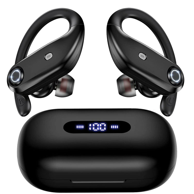 Bluetooth 5.0 TWS Stereo Earphones w/Wireless Charging Case Digital LED Display