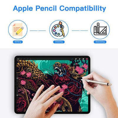 iPad Air 4th 10.9" 2020 Tempered Glass Film Compatible with Face ID＆Apple Pencil