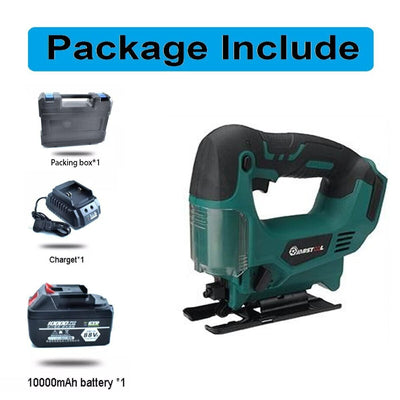 New 65mm 2900RPM Cordless Jigsaw Electric Rechargeable Woodworking Power Tool
