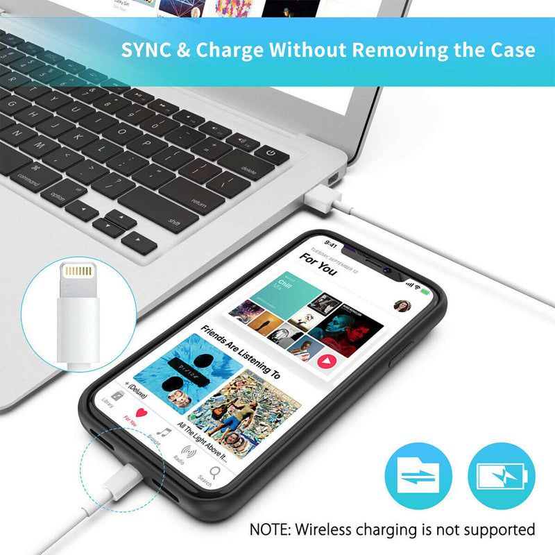 Slim Protective Extended Battery Charging Case for New iPhone SE 2020 11 Xs XR