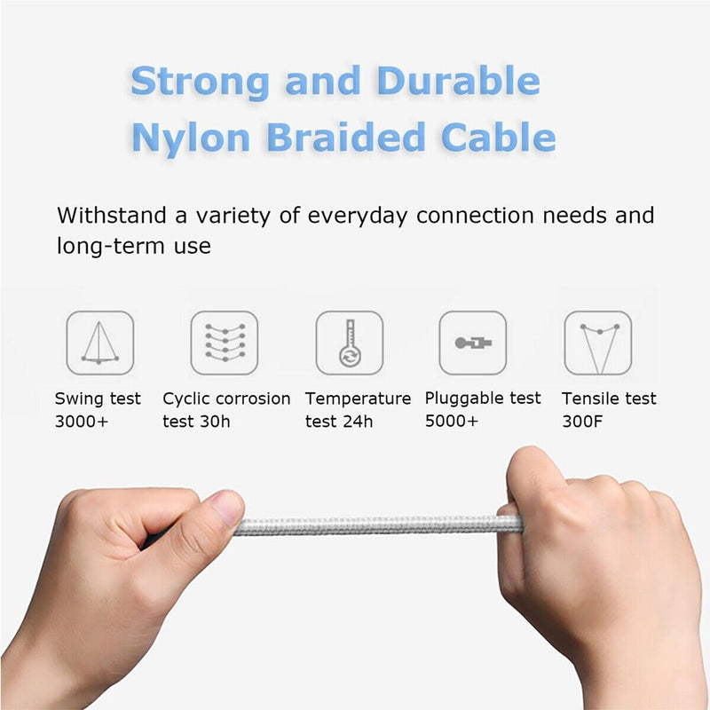 USB Type-C to Type-C 3.1 Gen 2 Cable 10Gbps 60W 4K Video Data Transfer, 3ft/0.9m