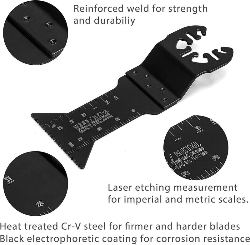 WORKPRO 25-piece Oscillating Multitool Accessories Saw Blades Quick Release