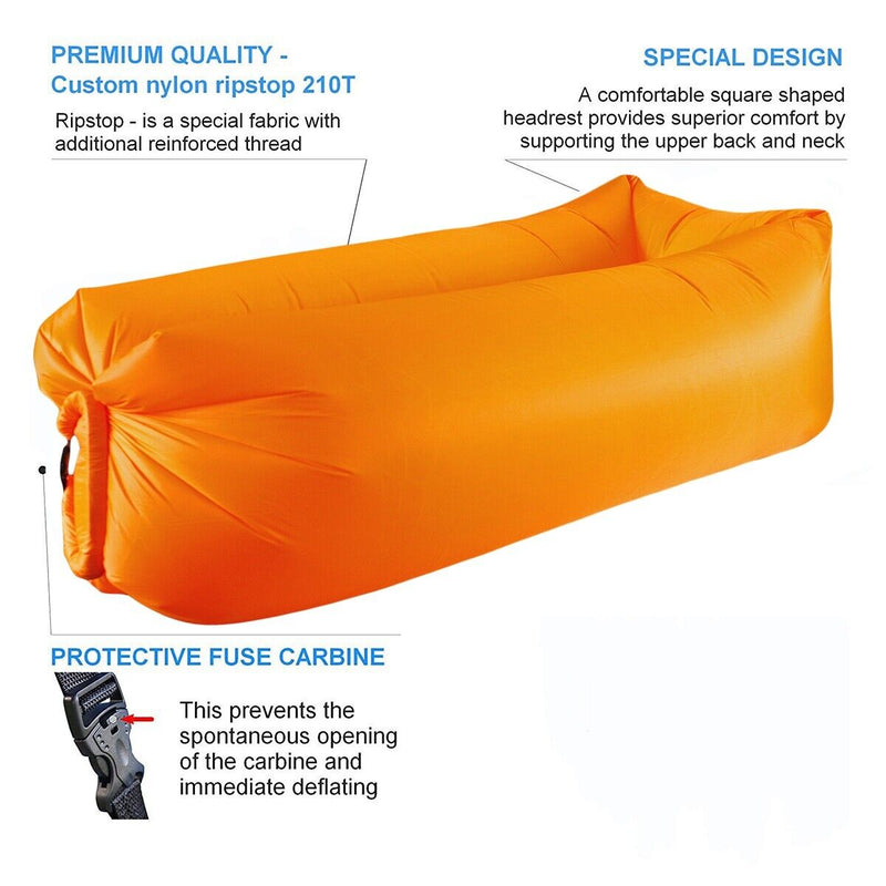 Inflatable Lounger Air Sofa Hammock-Portable,Water Proof & Anti-Air Leaking CA