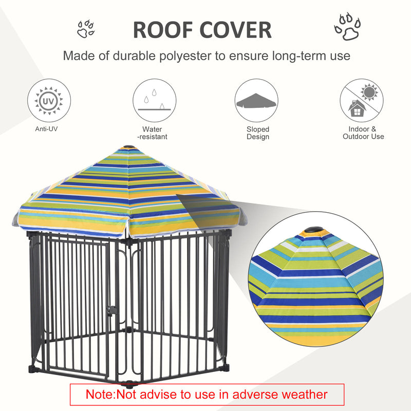 PawHut 48" x 41" Heavy-Duty Outdoor Pet Cage Kennel w/ Weather-Resistant Roof