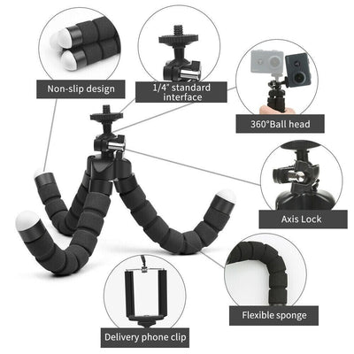 Octopus Adjustable Tripod Stand Flexible Phone Holder Bracket for Phone Camera