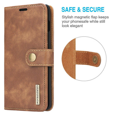 For iPhone 13/ 13 Pro/ 13 Pro Max Detachable Leather Wallet Case with Card Slots