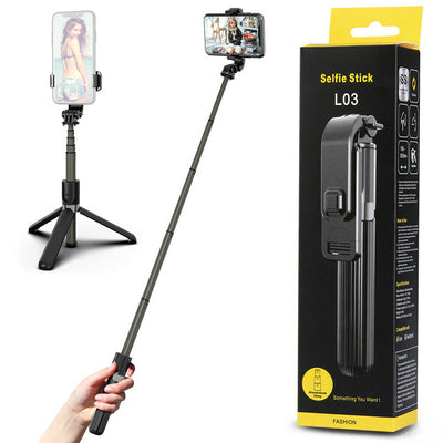 32" Extendable Selfie Stick Tripod with Bluetooth Remote for Cell Phone & Camera