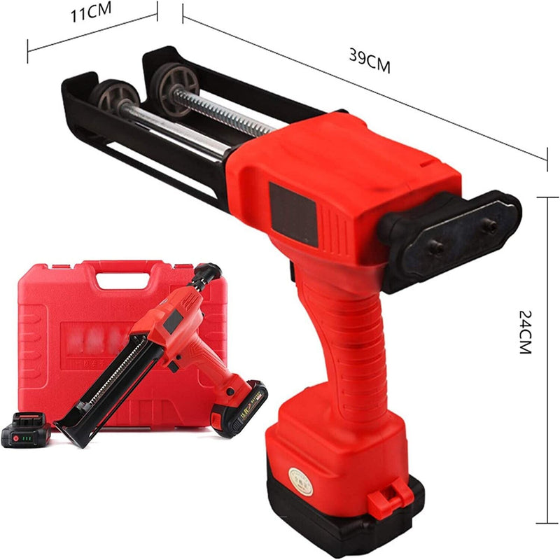 21V electric cordless caulking gun powered by lithium battery and rechargeable
