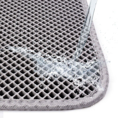 Cat Litter Mat Anti-Tracking Mat Honeycomb Double Layer Waterproof Urine Proof