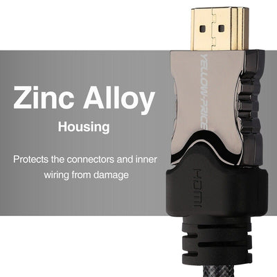 1/2PACK 10FT Long Zinc Alloy & Braided HDMI 2.1 8K@120Hz Cable for PS5/4 XBOX CA