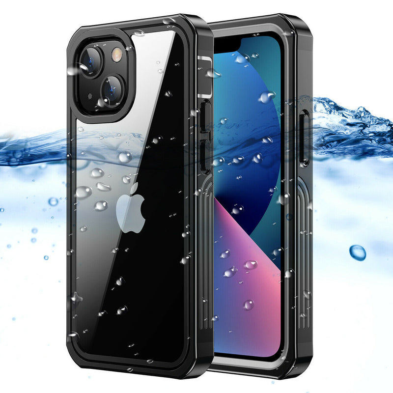 Full Body IP68 Waterproof Case w/Built in Screen Protector for iPhone 13/13 Pro