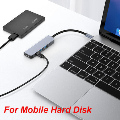 3/5/6/7/8in 1 Type C Hub to USB 3.0 HDMI PD Adapter Docking Station for MacBook