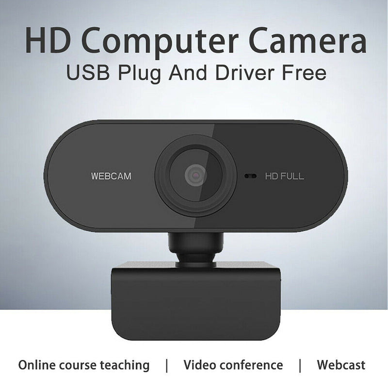 30FPS AutoFocus 1080P USB 2.0 Webcam Built-in Stereo Noise Reduction Microphone