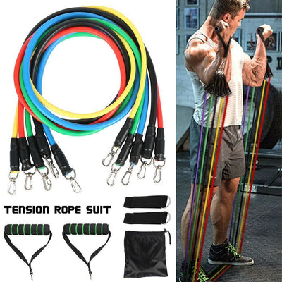 11X  Pull Rope Exercises Fitness Resistance Bands Latex Tubes Yoga Body Training