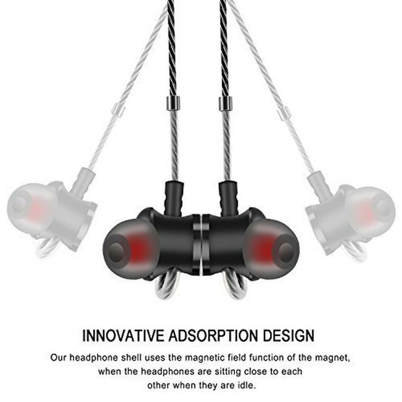 Ergonomic in-Ear Headphone with Magnetic Design & Stereo Sound for Apple Android