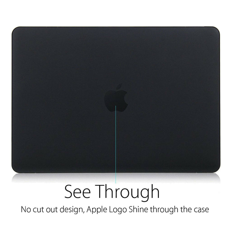 For 2021 MacBook Pro 16" A2485 M1 Pro See Through Hard Shell Case, Matte Black