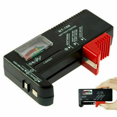 BT-168 Button Cell Battery Power Volt Tester Checker Universal For AA/AAA/C/D/9V