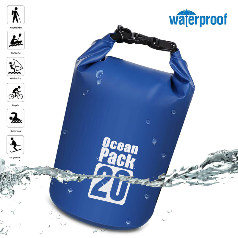 Ultra Lightweight & Airtight Waterproof Floating Dry Bag - 10L and 20L Sizes