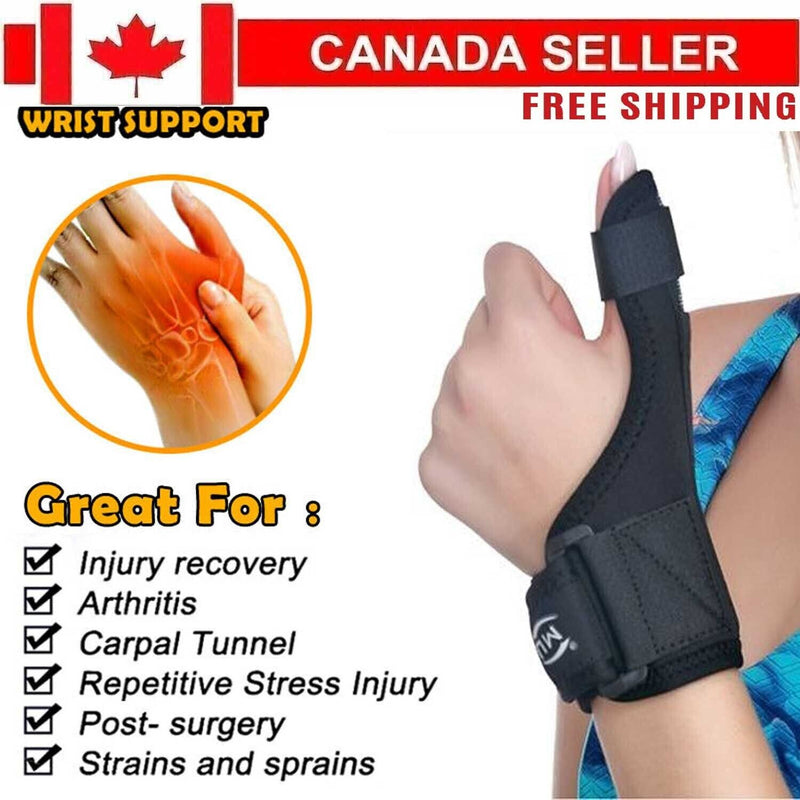 Thumb Wrist Brace Support Hand Sprain Carpal Tunnel Arthritis Running Left Right