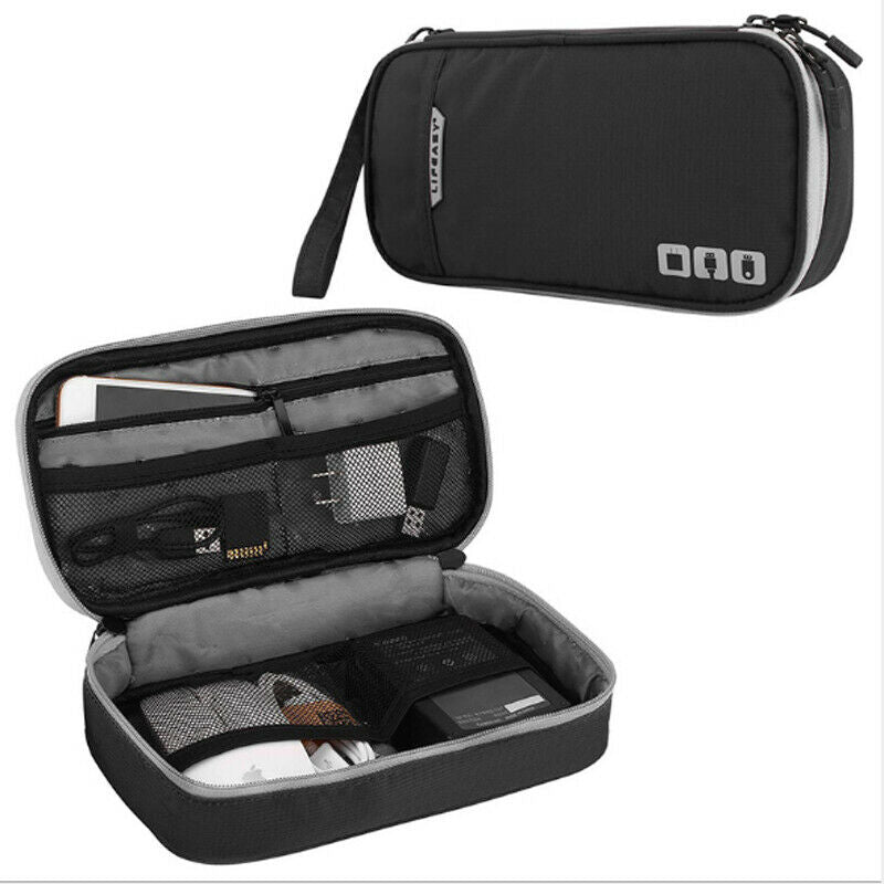 [Large Capacity & Water Resisitent] Portable Electronic Organizer Travel Bag CA