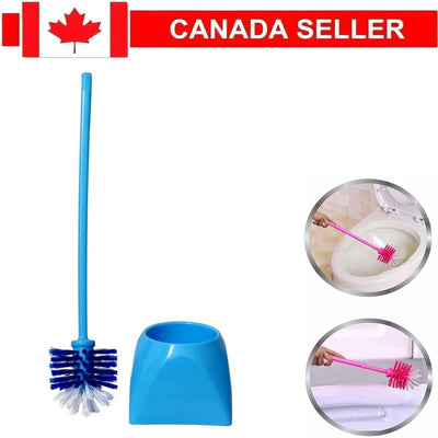 No-Slip and Soft Trendy Toilet Brush With Holder Flexible For Bathroom Hygienic