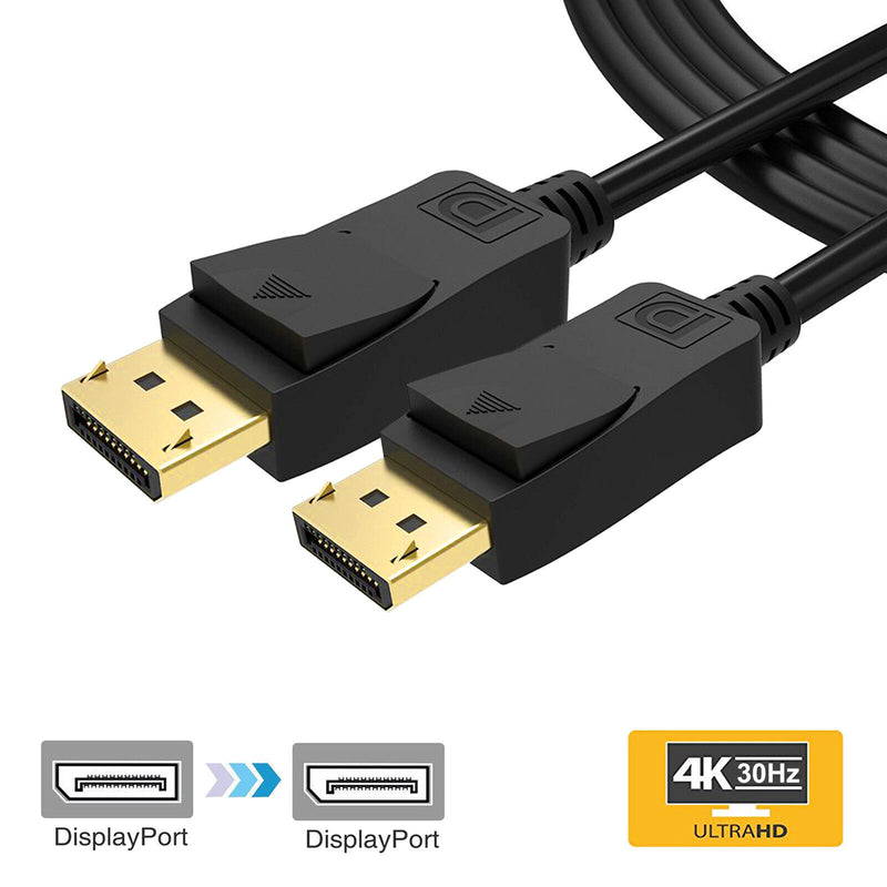DisplayPort to DisplayPort Cable, DP to DP, 4K Resolution, High Spped, 6FT Black