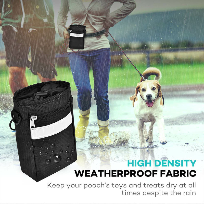 [High-Quality] Black Dog Treat Training Pouch W/ Adjustable Shoulder Strap Belt