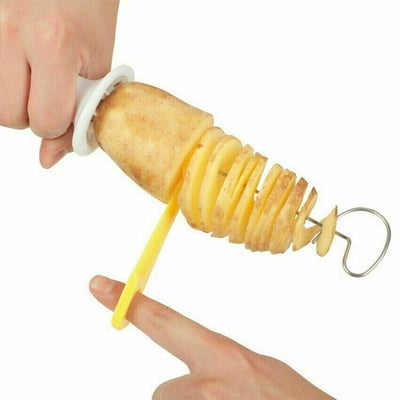 Potato Twister Tornado Slicer Manual Cutter Spiral Potato Chips Snack Maker