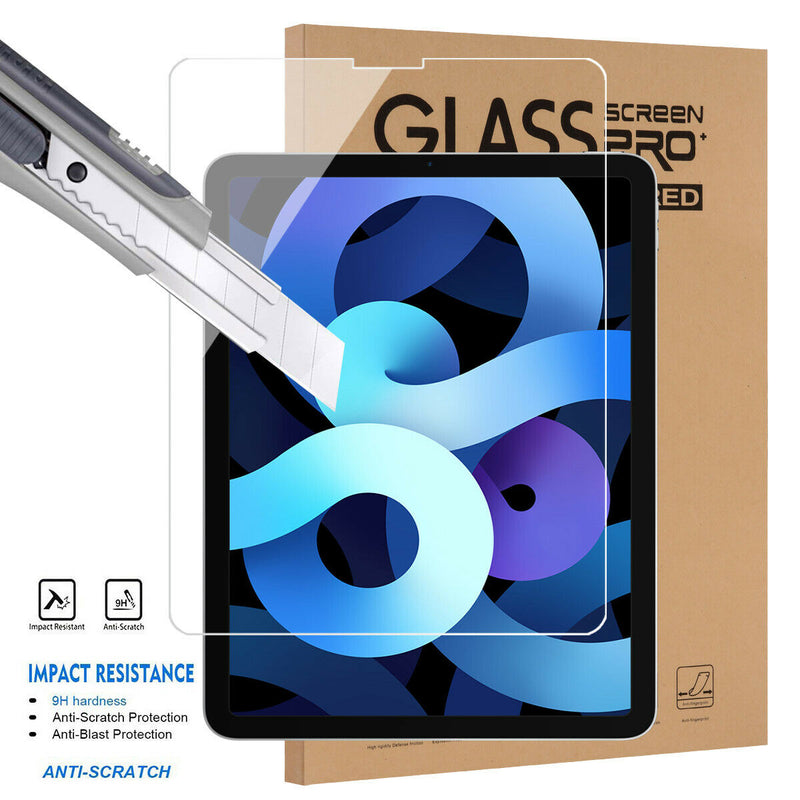 iPad Air 4th 10.9" 2020 Tempered Glass Film Compatible with Face ID＆Apple Pencil