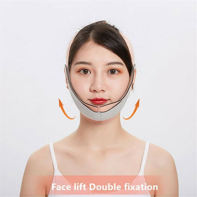 V Face Line Belt Chin Lift Up Anti Wrinkle Mask Breathable Sleep Mask NEW K