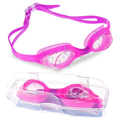 Kids/Child Swimming Goggles [Clear Vision, UV Protection, Anti-Fog, No Leaking]