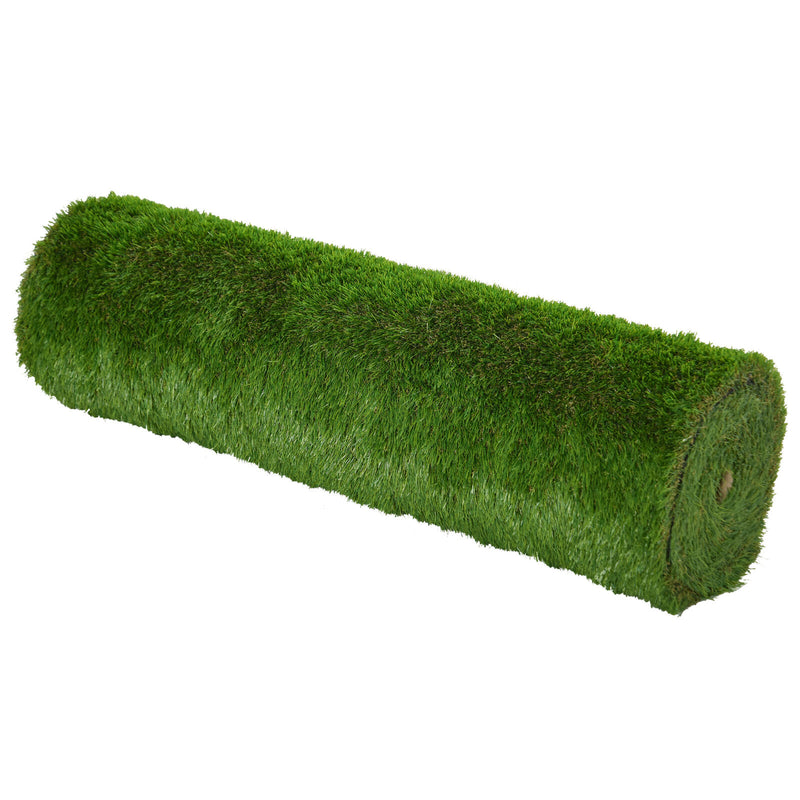 156" x 39.6" Fake Grass w/ Drain Holes for Rain & Comfort Feel, 1.6" Height