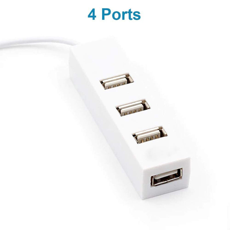 4 Port 480mbps USB 2.0 Hub High Speed Slim Compact Expansion Portable SplitterCA