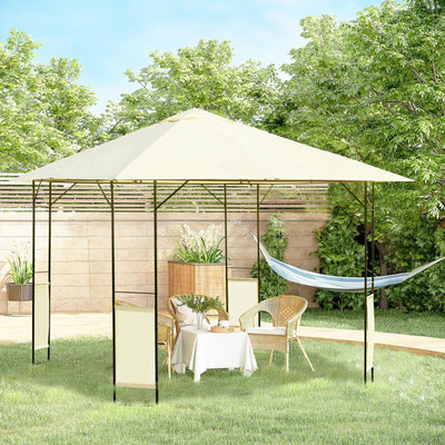 10'x 10' Outsunny Outdoor Patio Gazebo Cover Canopy Party Tent Pavilion Shade